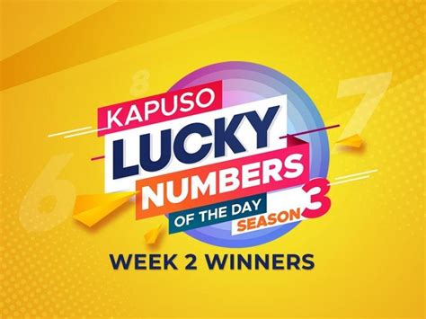 gma.network lucky number today|LIST: Kapuso Lucky Numbers of the Day Season 3 Week 2 .